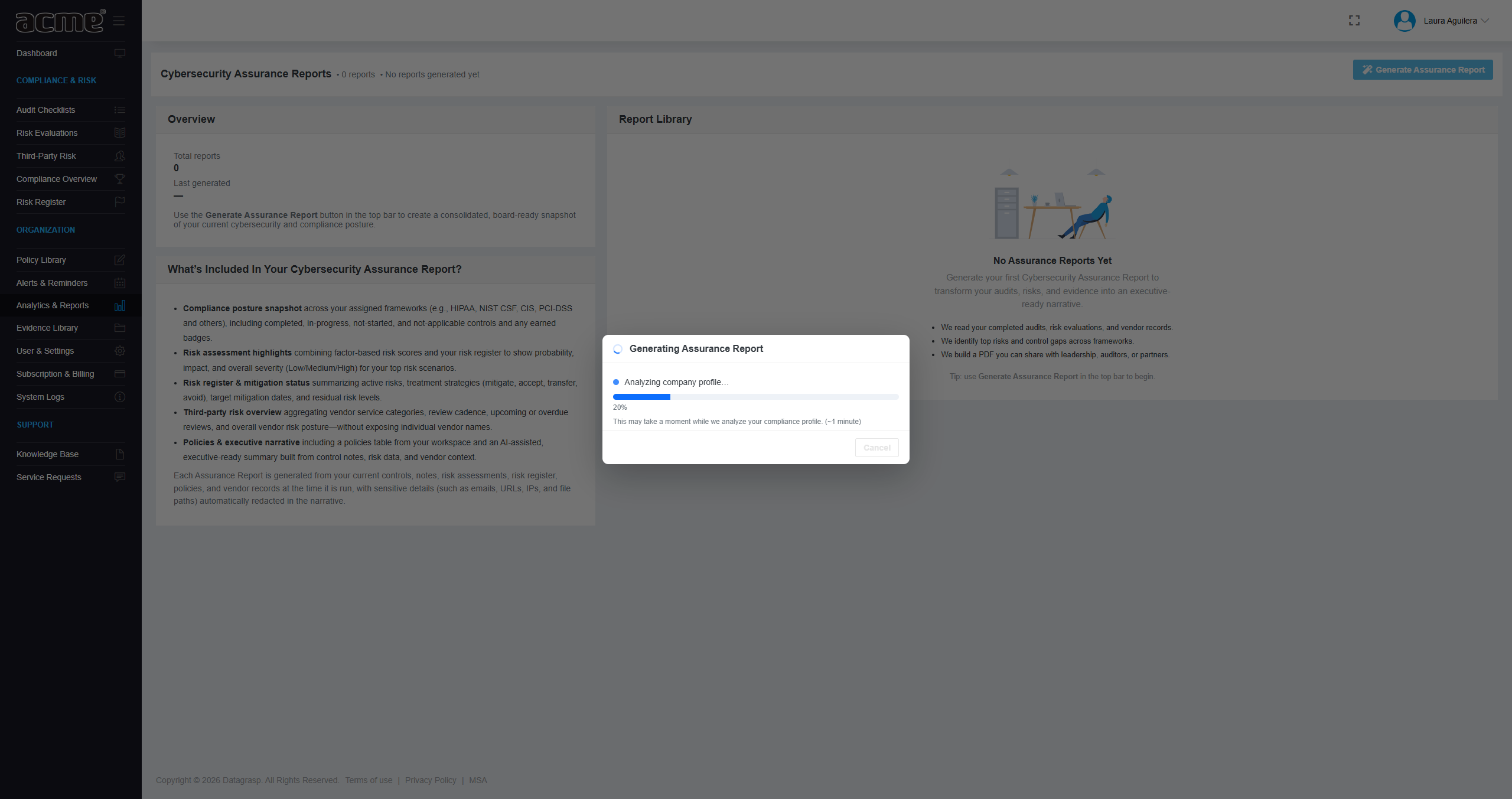 Datagrasp Analytics and Reports